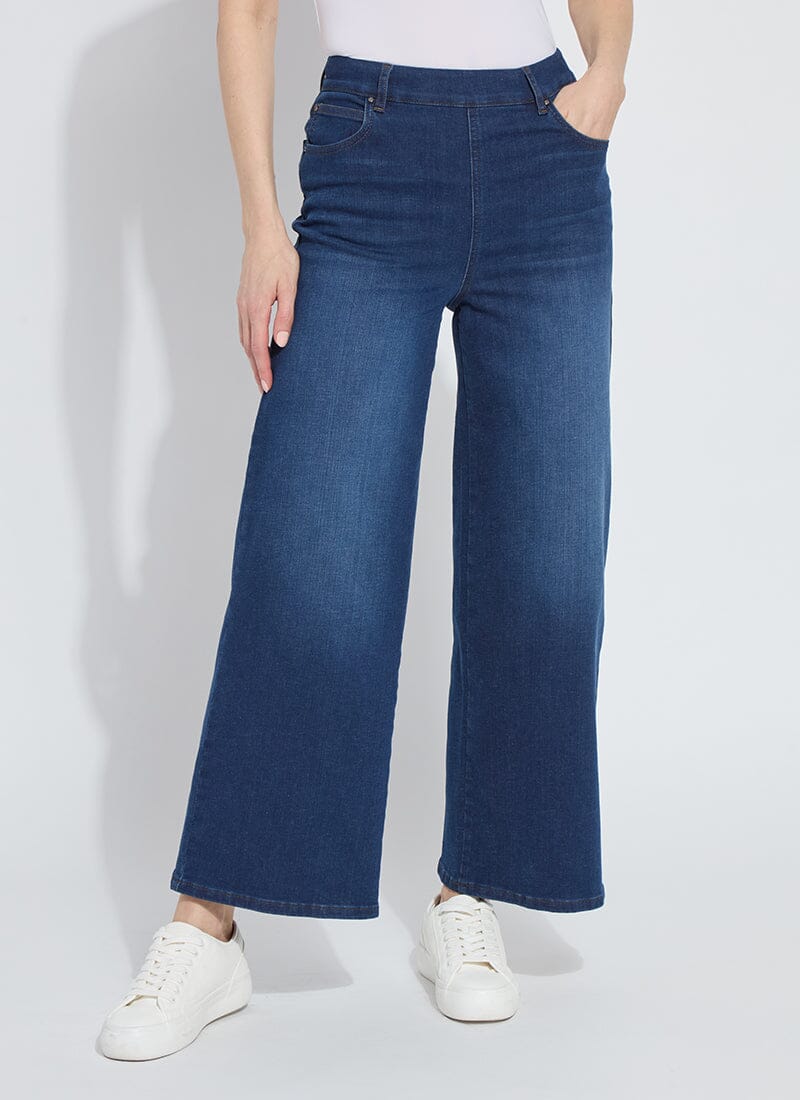 Front image of Lysse Sylvie Wide Leg Denim pant.