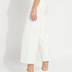 Audrey Pearled Embellished Crop Denim