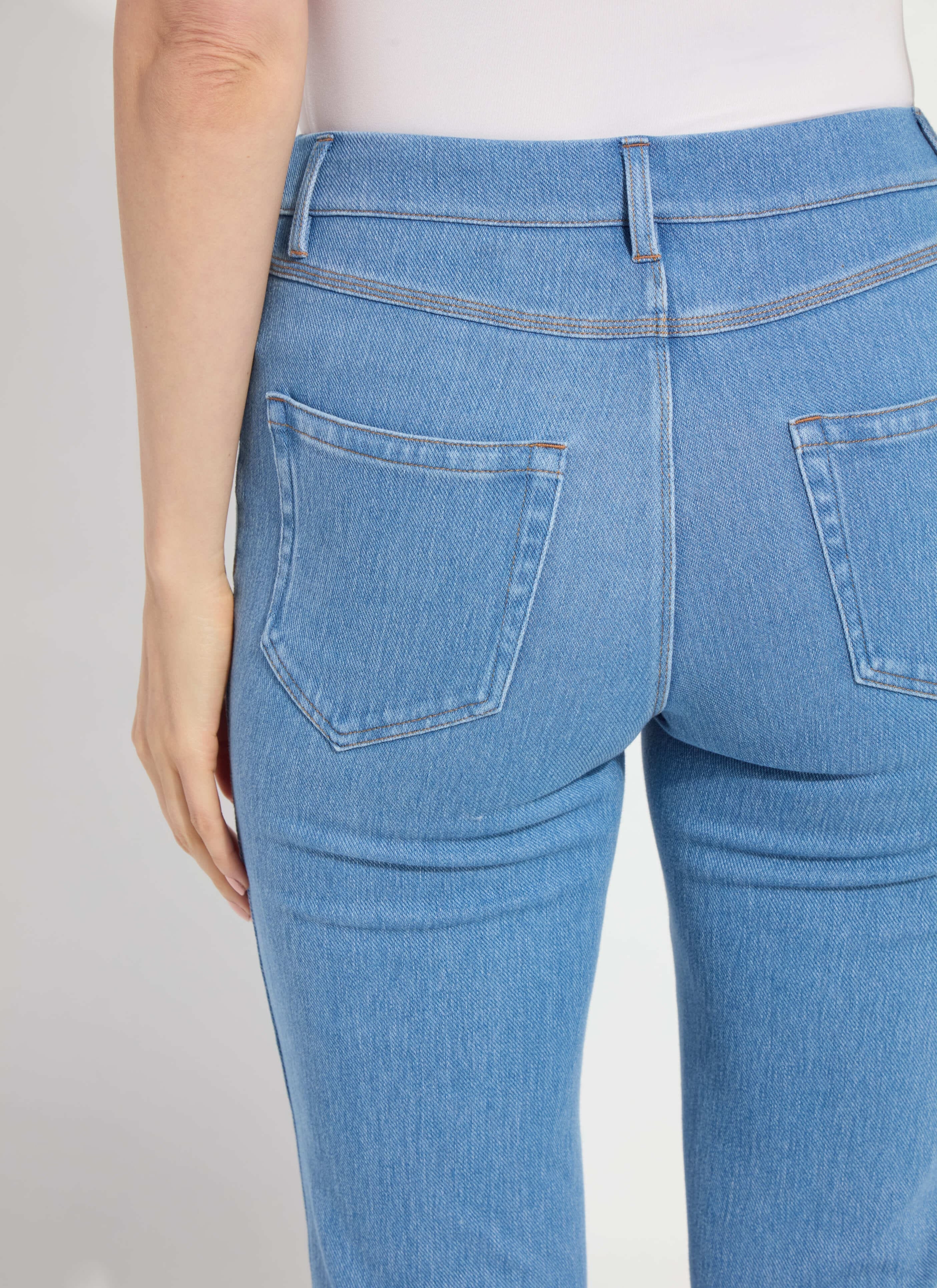 Billie Eyelet Straight Denim (26" Inseam)