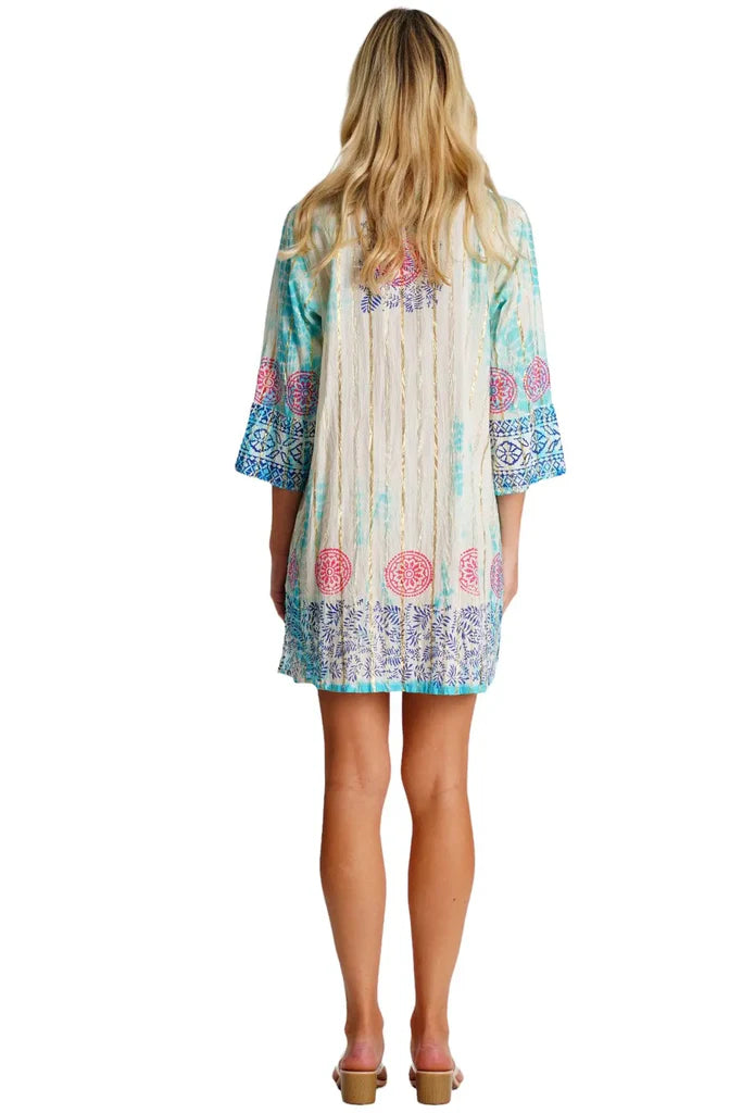 Long Sleeve Cotton Mini Dress