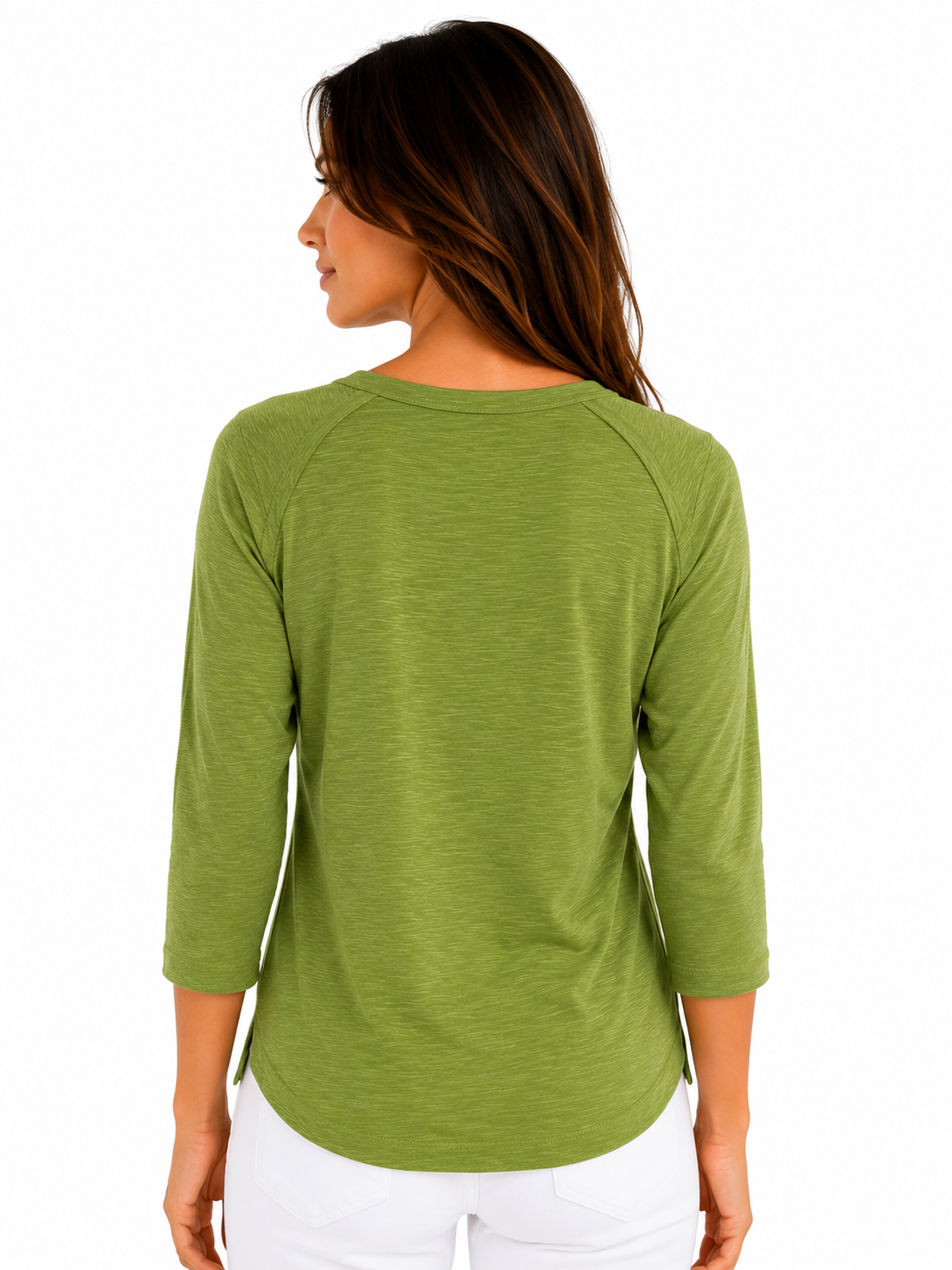 3/4 Slub Boatneck Top