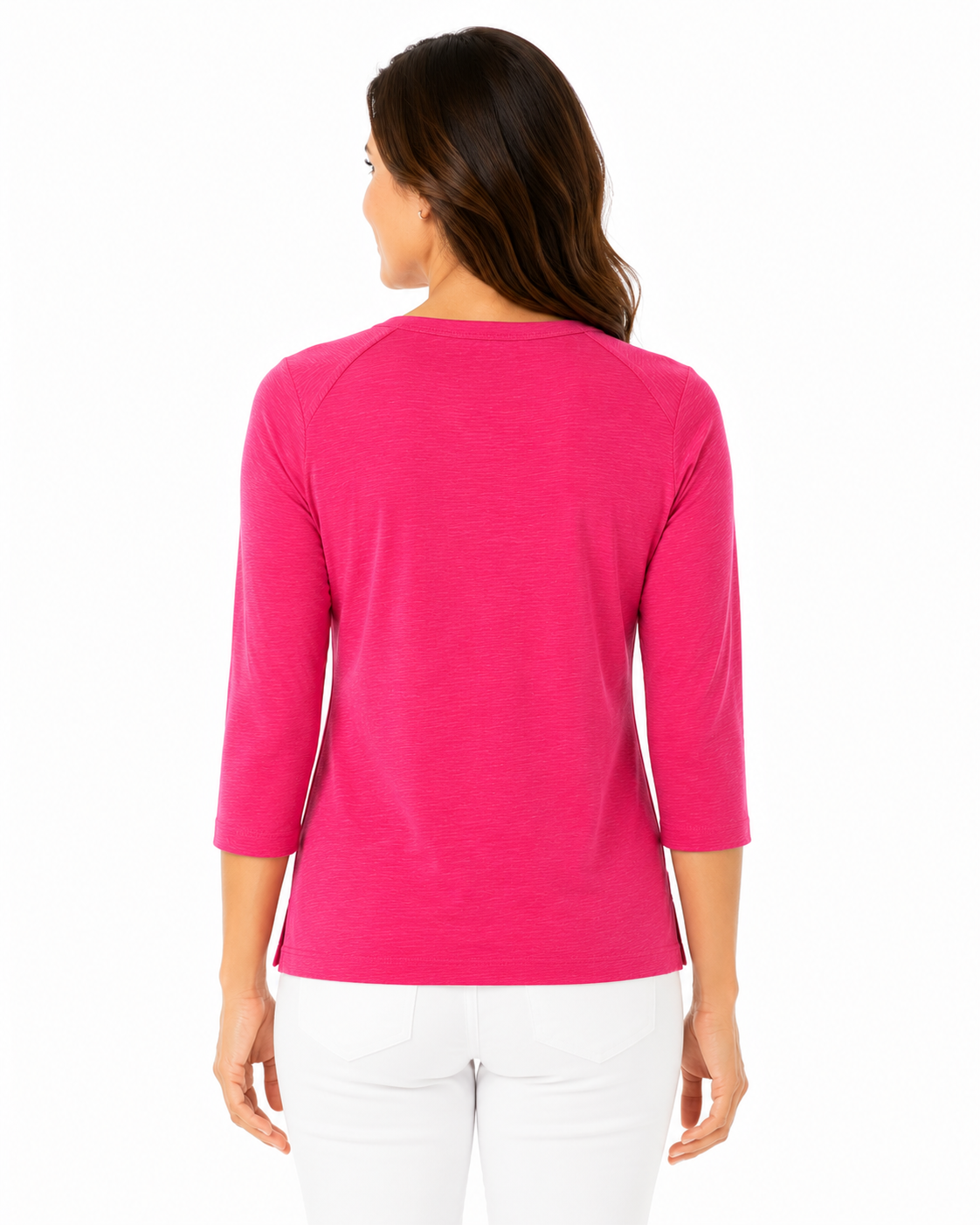 3/4 Slub Boatneck Top