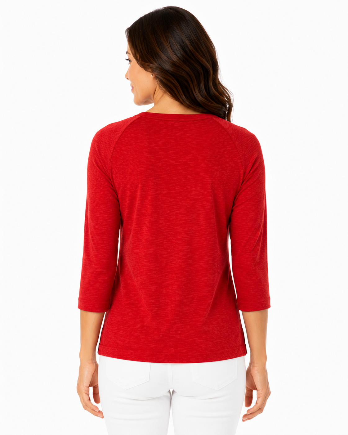 3/4 Slub Boatneck Top