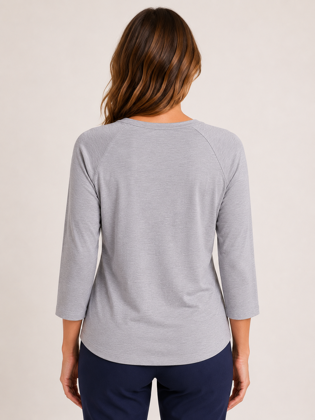3/4 Slub Boatneck Top