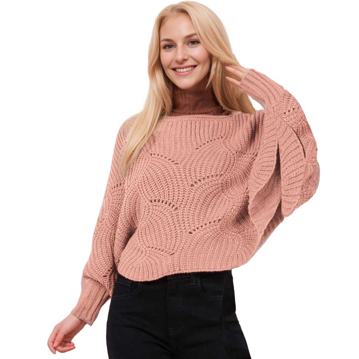 Sweater Poncho with Sleeves