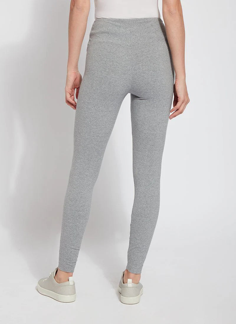 Back image of Lysse pull on grey leggings.