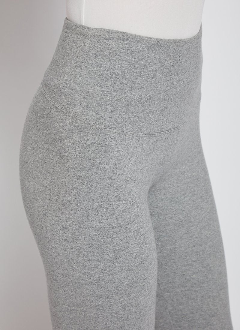 Front detail image of Lysse pull on grey leggings.