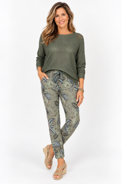 3/4 Sleeve Bow Back Sweater