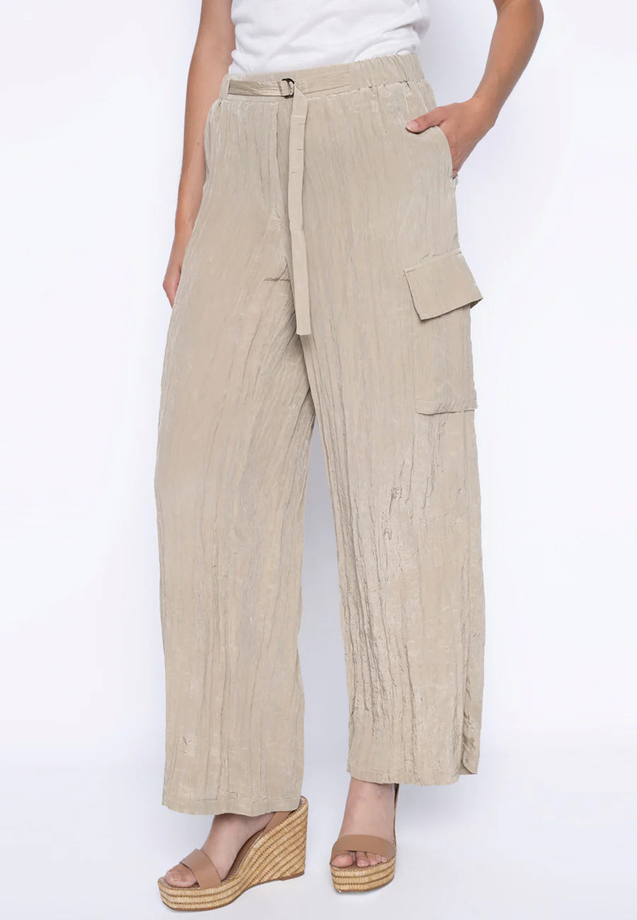 Wide-Leg Cargo Pants