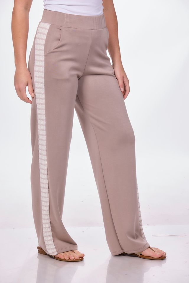 Pull On Taupe Scuba Pant