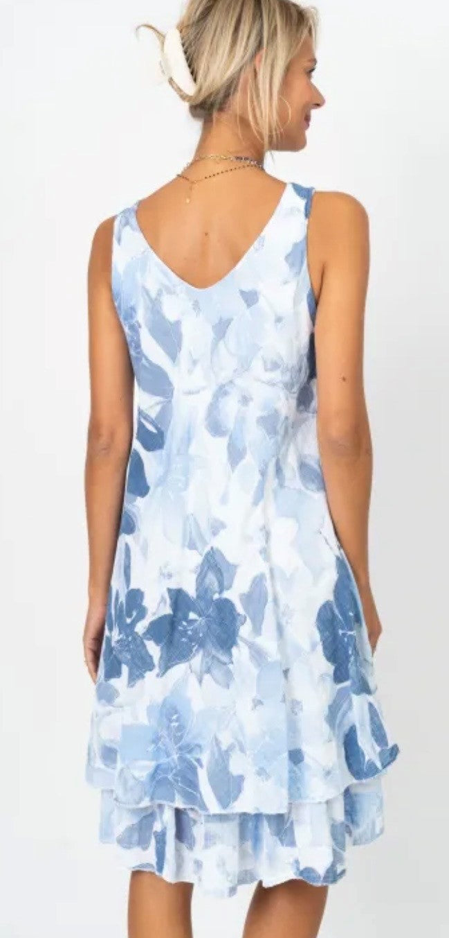 Sleeveless Flower Dress