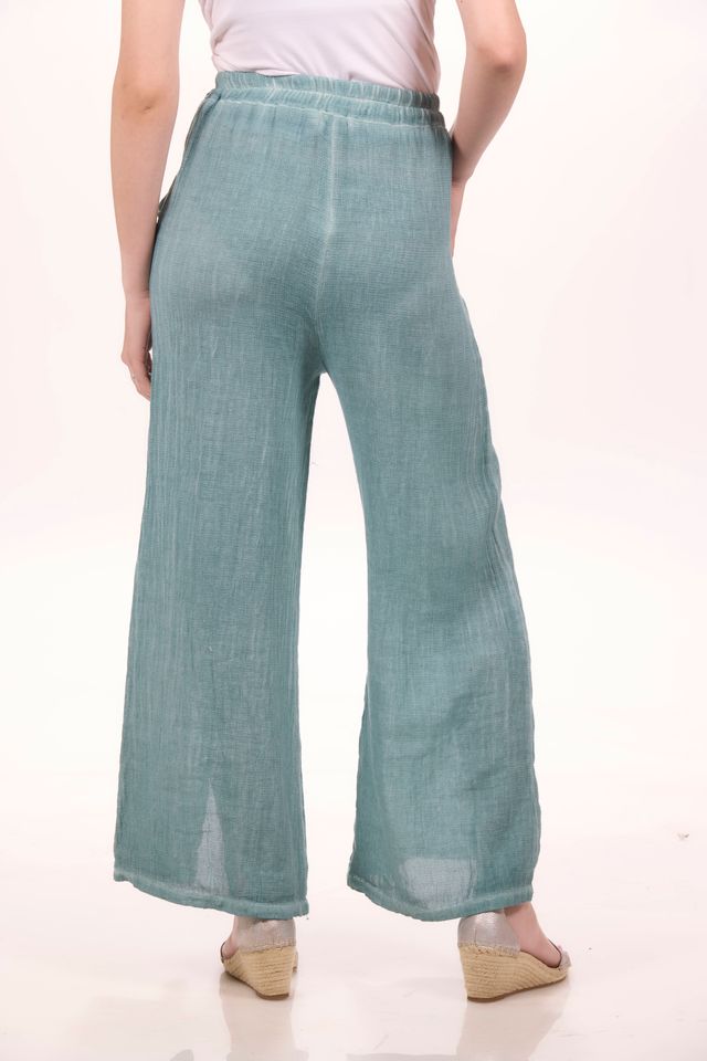 Pull On Button Trim Pant