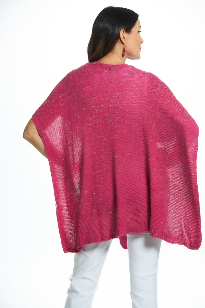 Back view of deep pink llightweight wrap