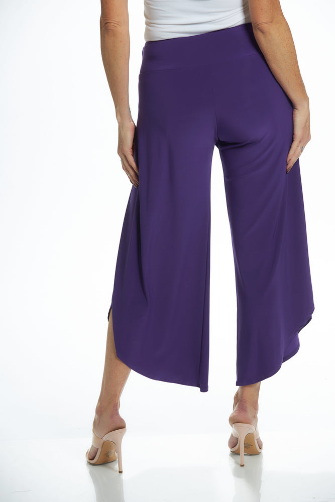 Purple wrap pant back view