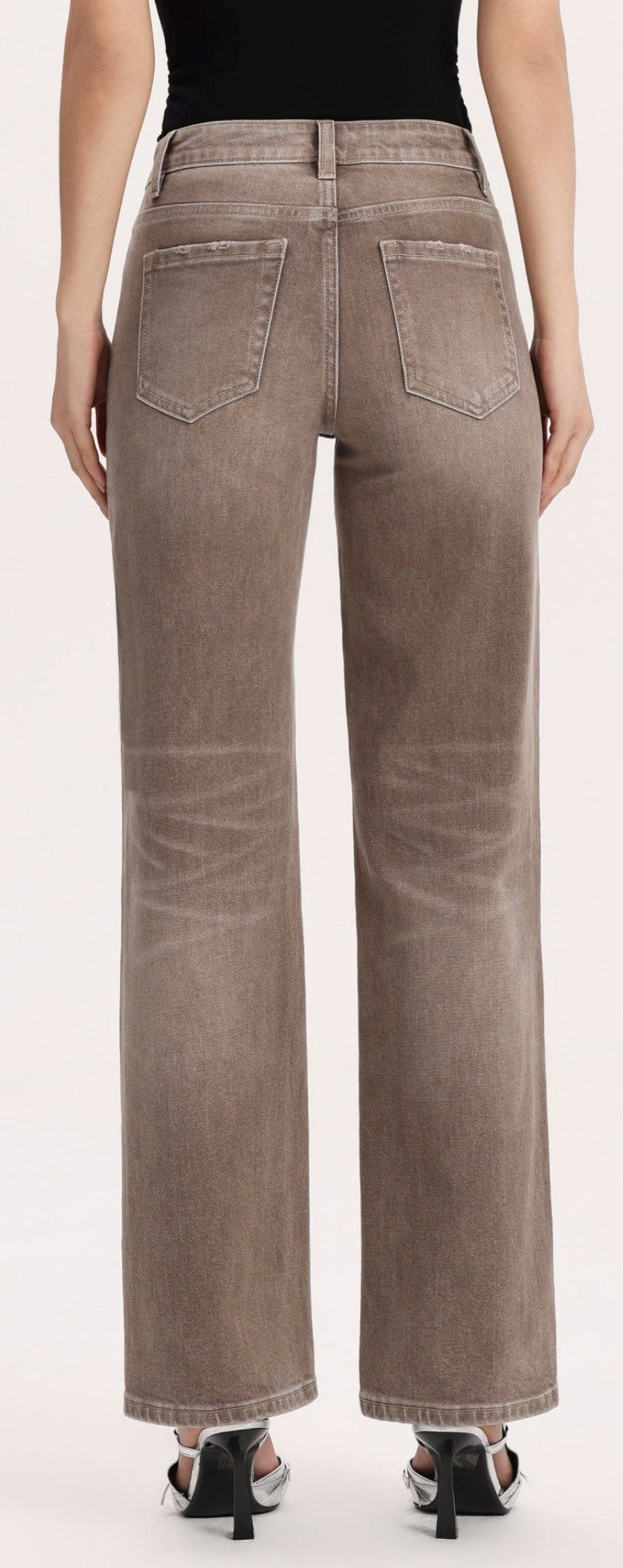 Mid Rise 30" Straight Denim