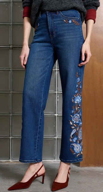 Embroidered 29" Jean