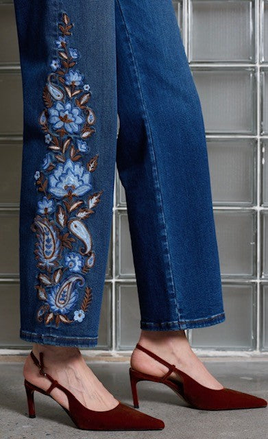 Embroidered 29" Jean