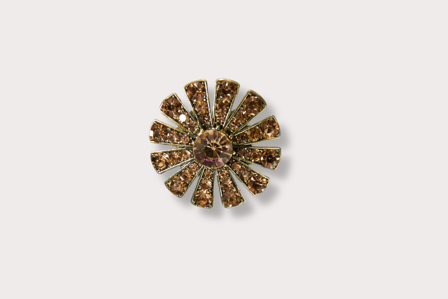 Starburst Gold Magnetic Brooch