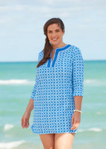 Front image of windermere tunic dress by Cabana Life. 