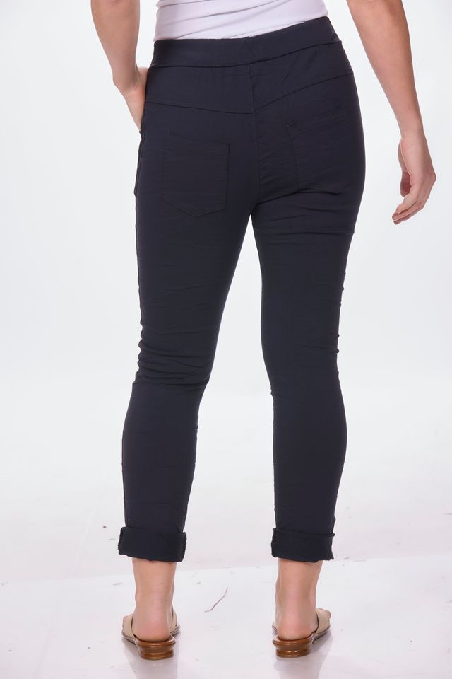 Pull on Side Ribbon Jeggings