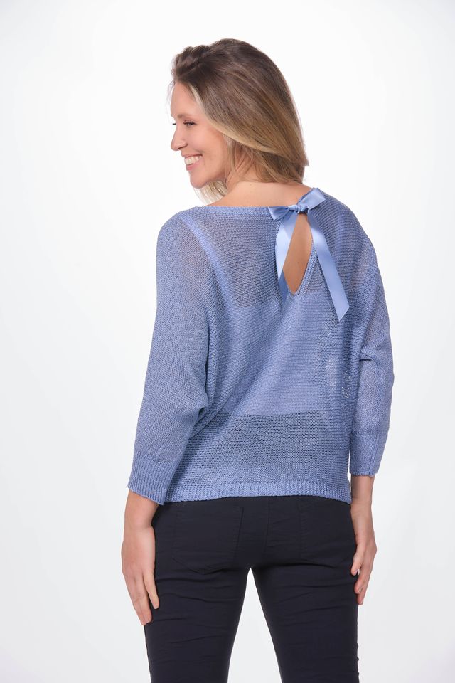 Sweater with Back Bow