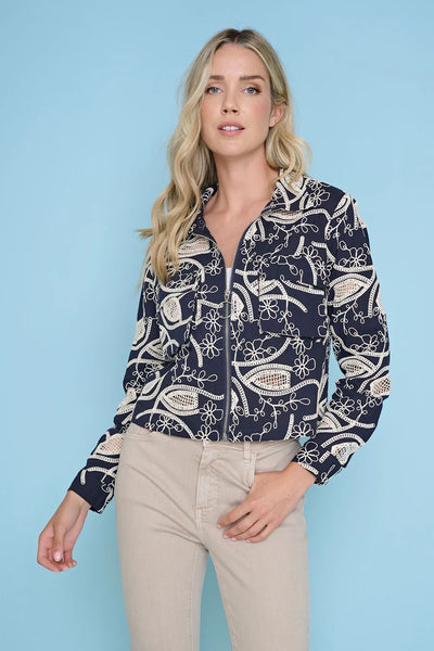 Zip Front Cropped Jacket