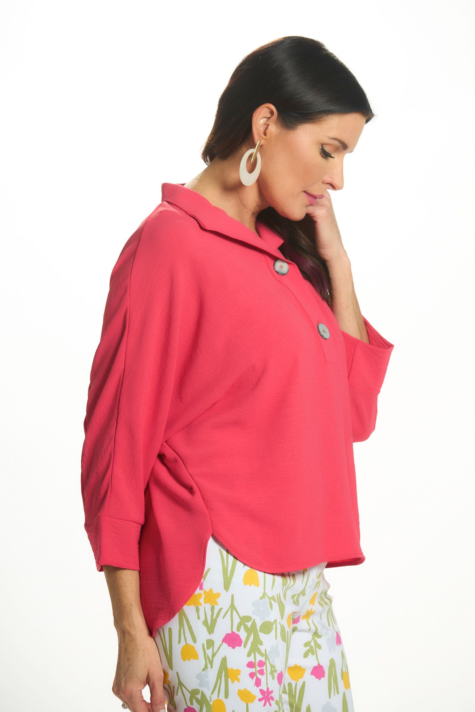 Side image of Last Tango air flow top in punch. 