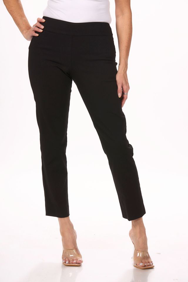 Front image of the you pant by krazy larry in black.