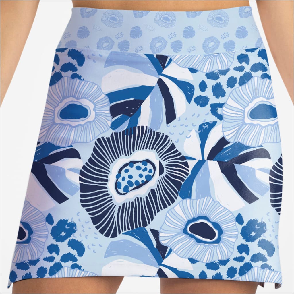 BLOOMING BLUES CASUAL SKORT