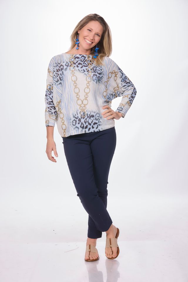 Chain Batwing Sweater