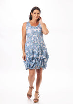 Front image of Shana bubble printed dress. 