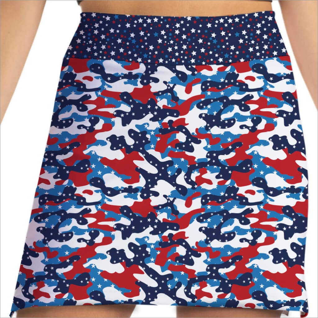 CAMO USA SKORT - Skort Obsession