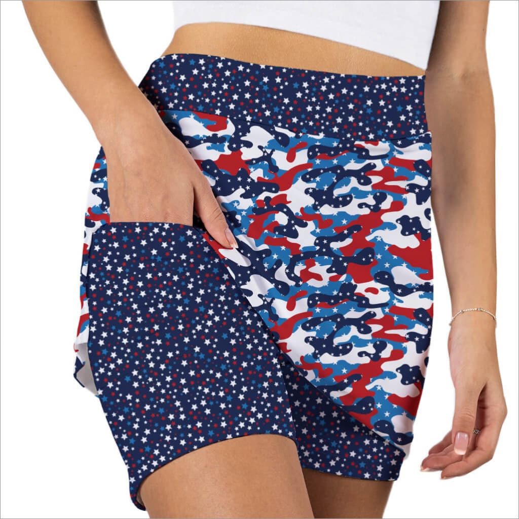 CAMO USA SKORT - Skort Obsession