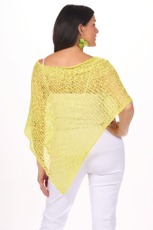 Back image of citrus popcorn poncho by lost river.