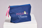 Front image of Cosmetic bag in pickleball princess. 