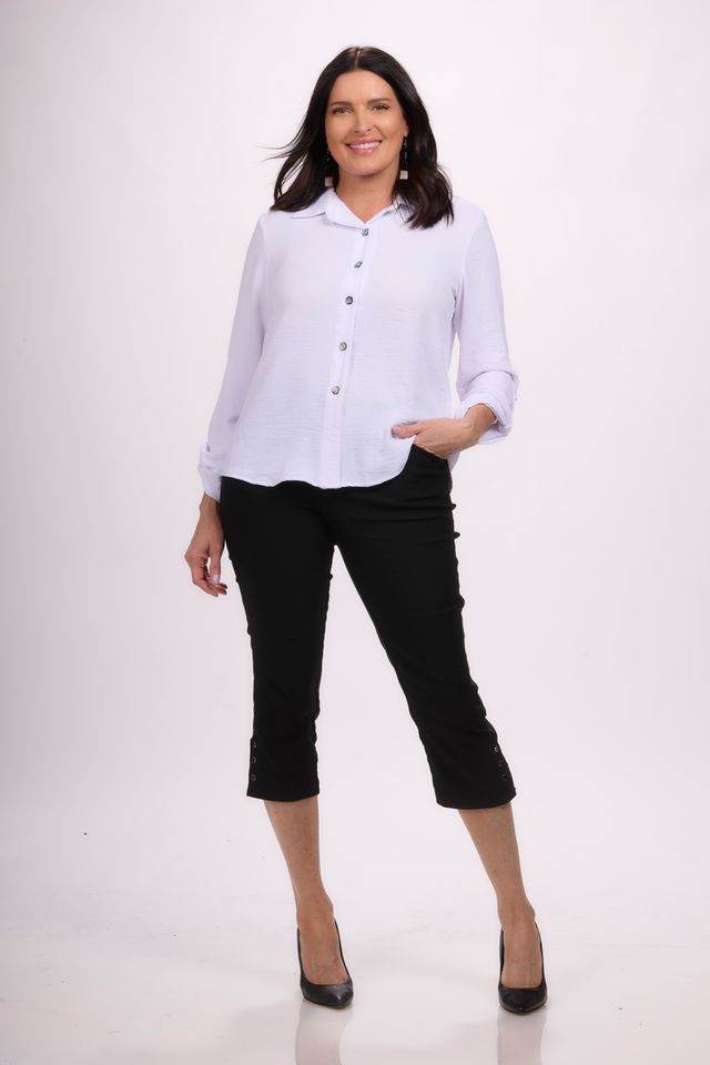 Long Sleeve Button Up Airflow Top