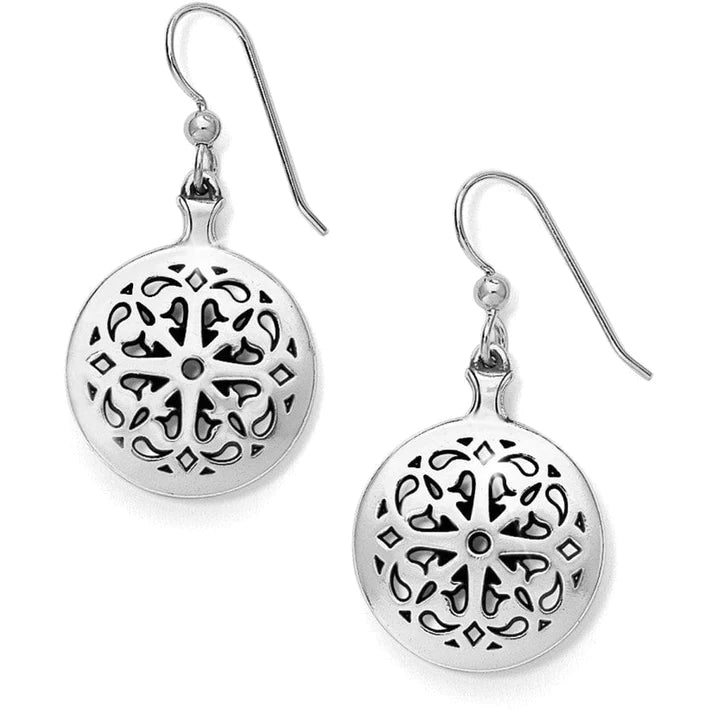 Front image of Brighton Ferrara French Wire Earrings. Silver brighton earrings. 
