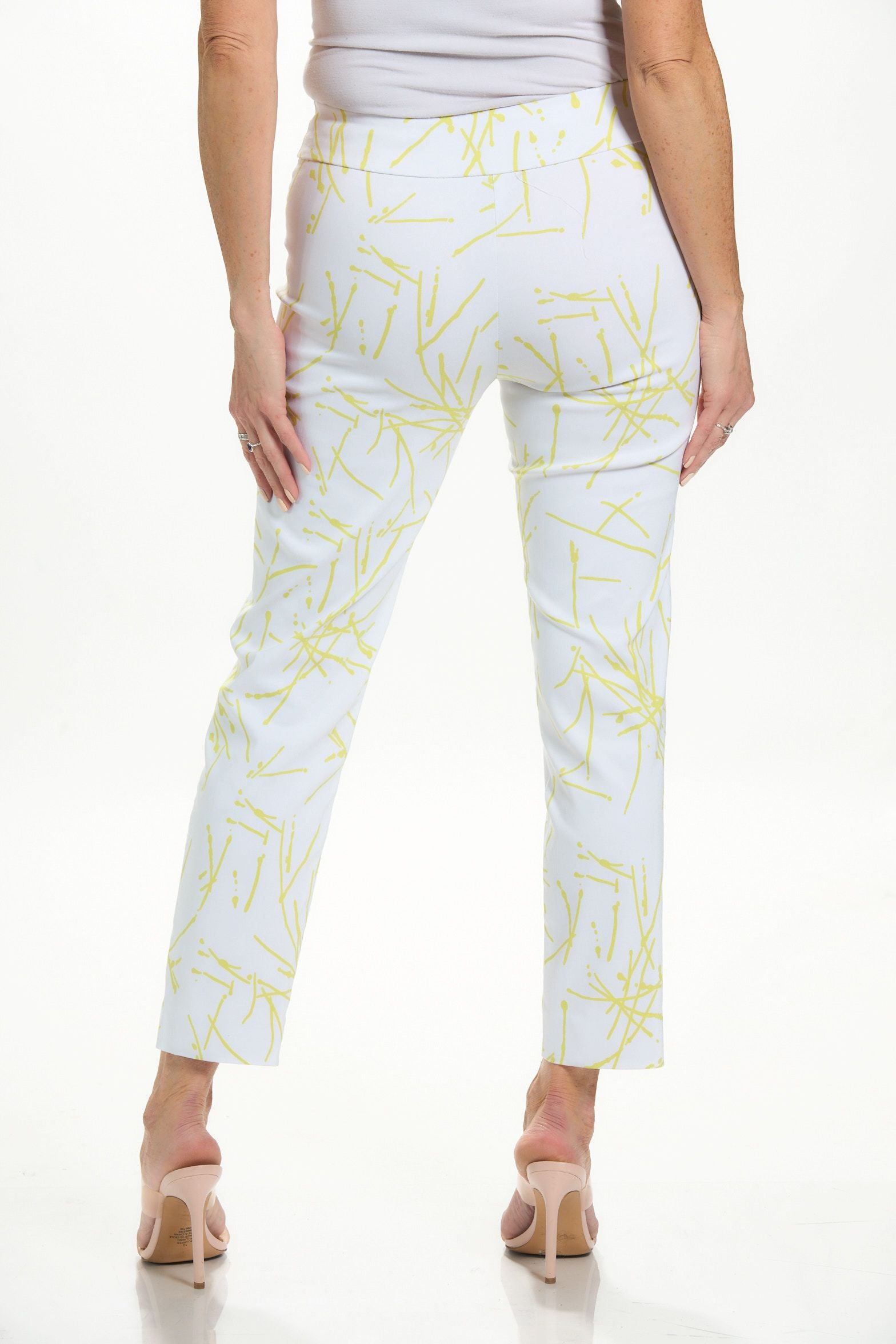 Back image of Krazy Larry lime firecracker pants. 