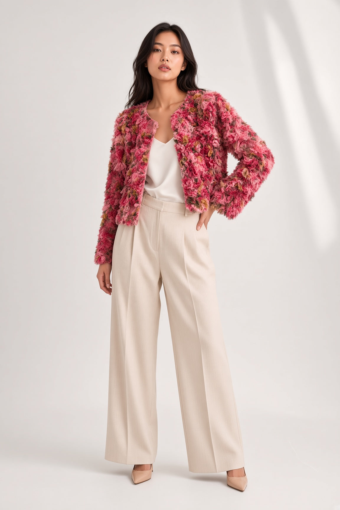Long Sleeve Floral Jacket