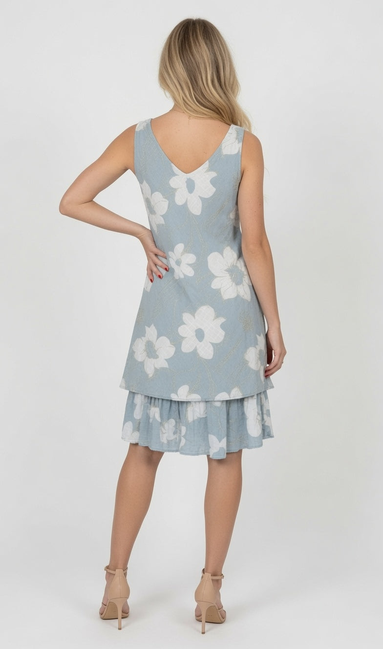 Sleeveless Flower Dress