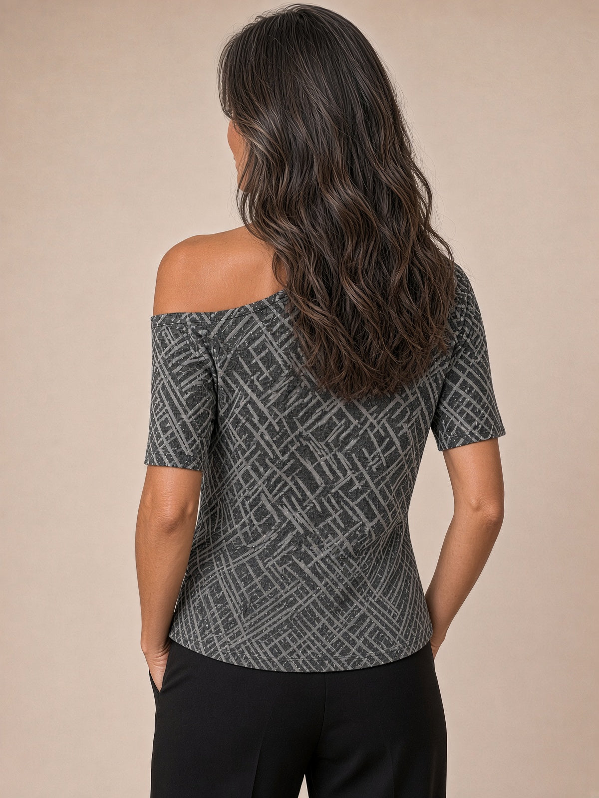 Off the Shoulder Shimmer Top