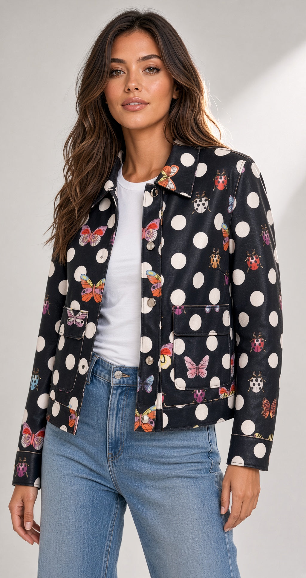 Long Sleeve Print Jacket