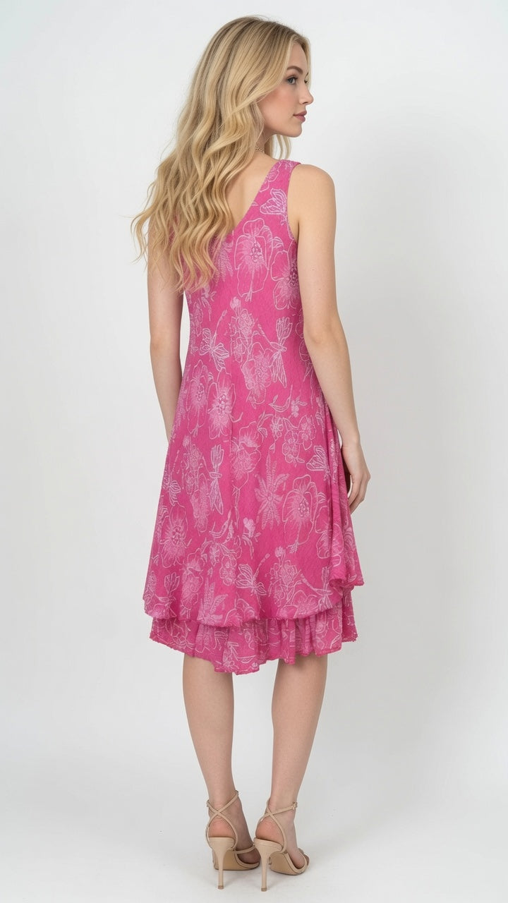 Sleeveless Flower Dress