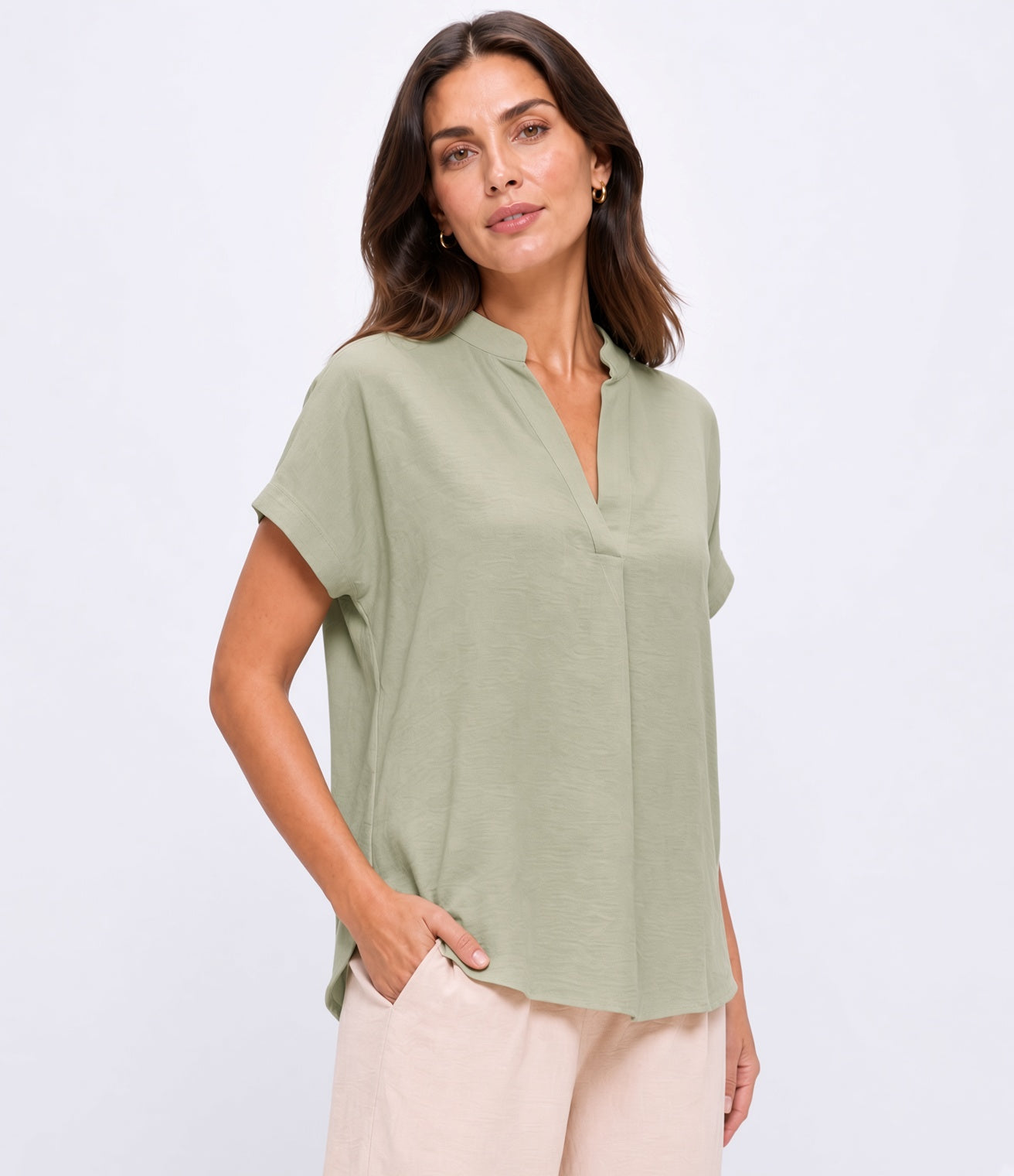 Cap Sleeve Air Flow Top