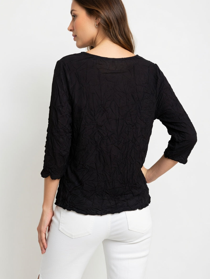 3/4 Print Block Crush Top
