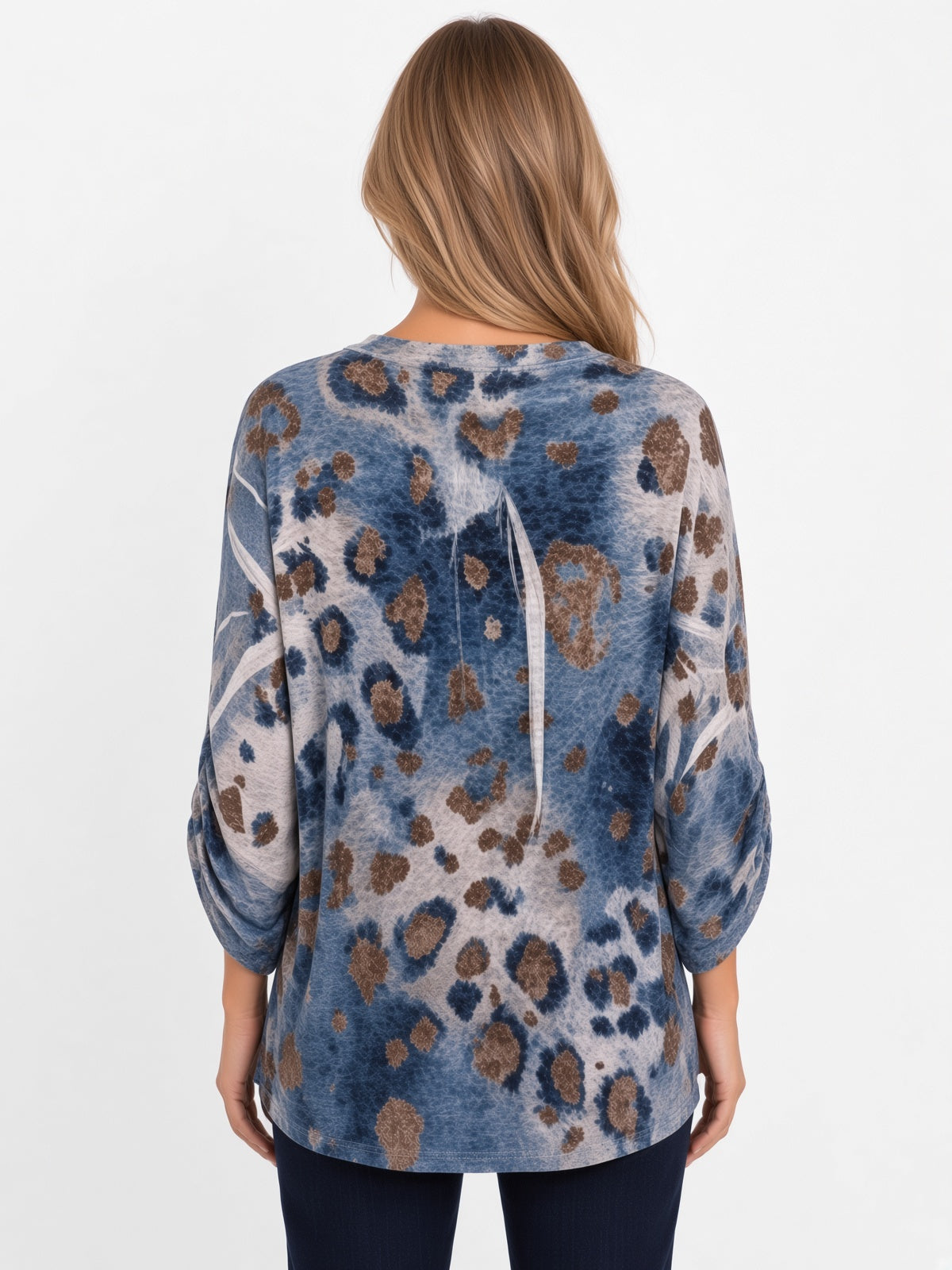 3/4 Sleeve Print Top