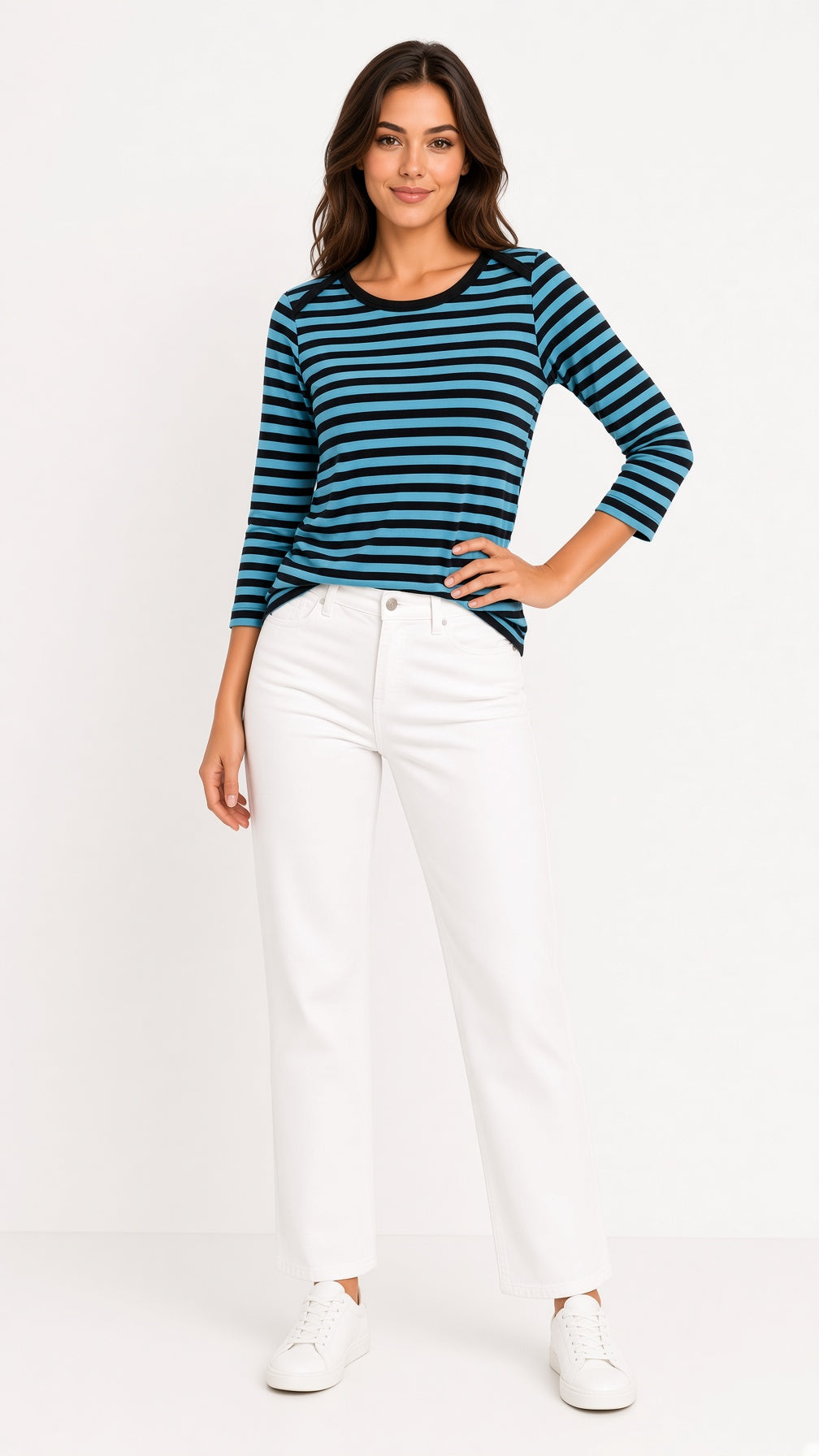 Stripe Boatneck Top