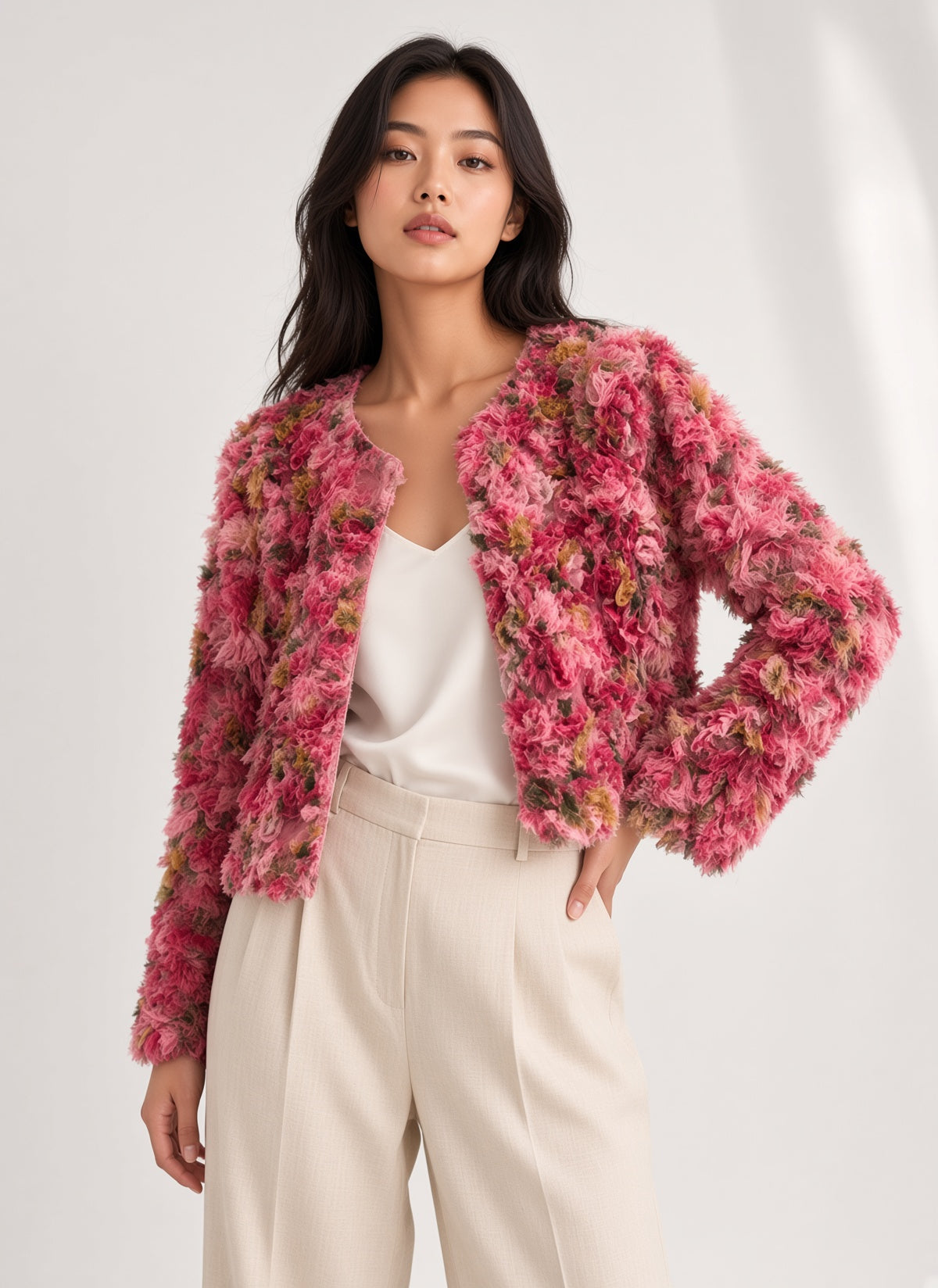 Long Sleeve Floral Jacket