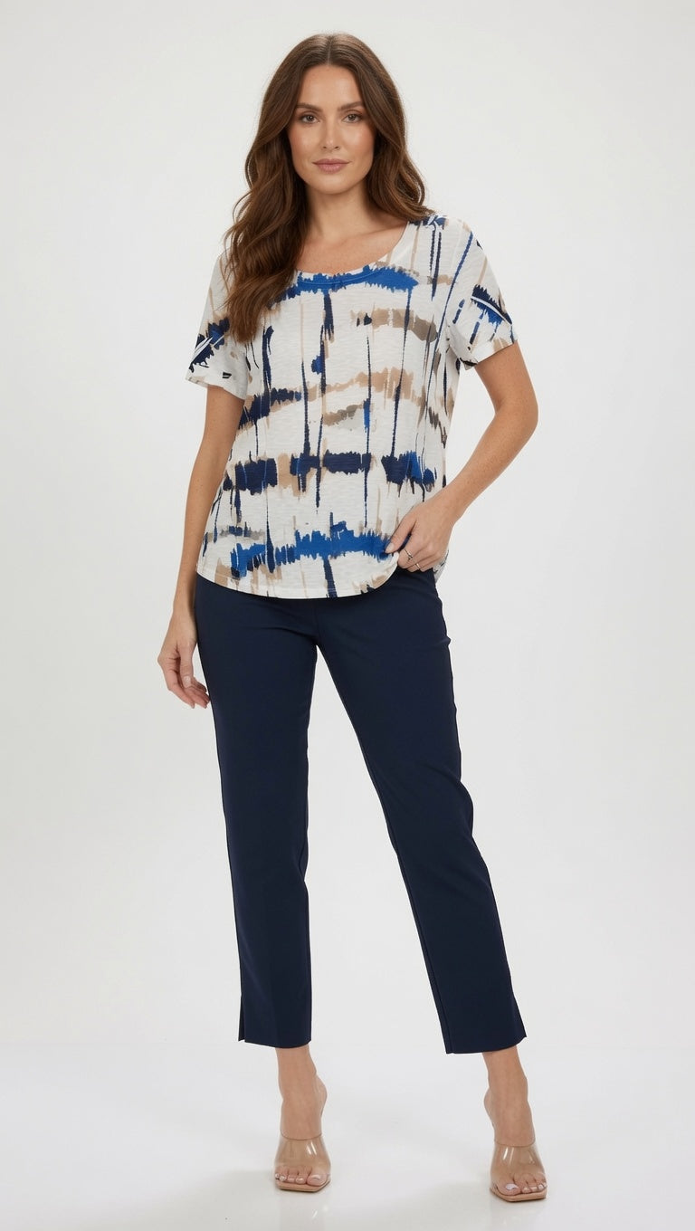 Short Sleeve Print Top