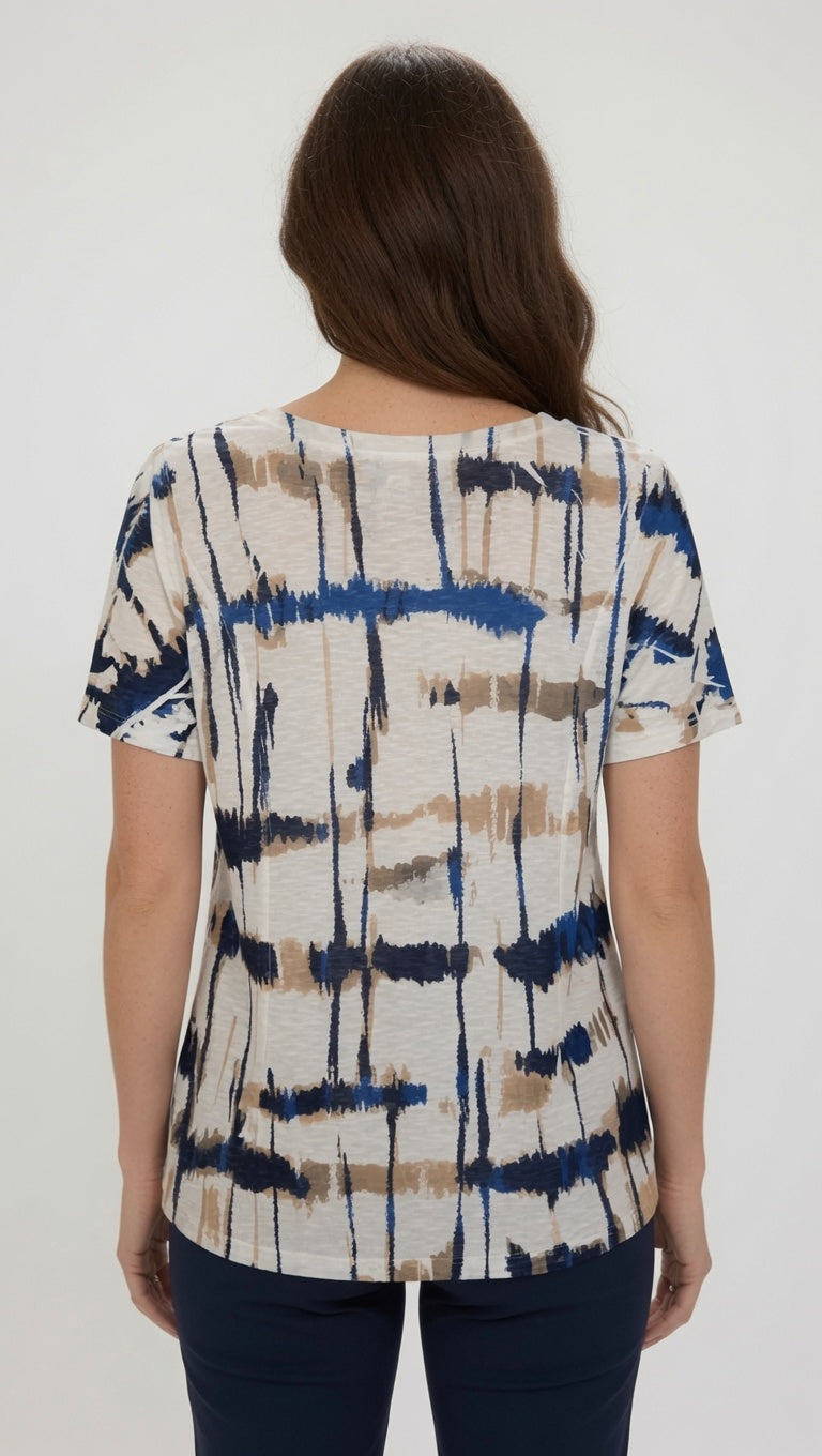 Short Sleeve Print Top